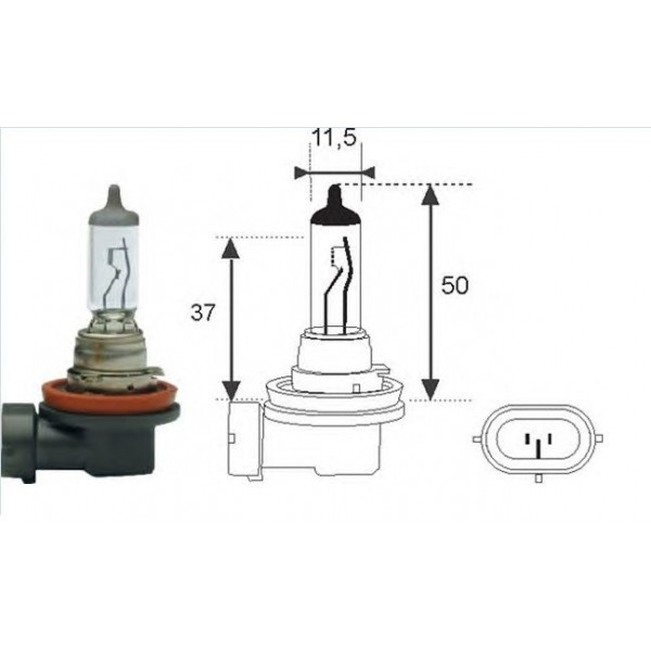 Крушка MAGNETI MARELLI H8 12V 35W * 1бр.